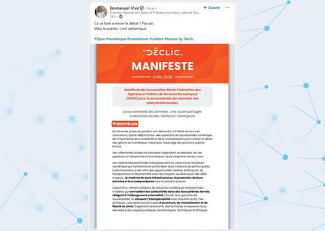 Interop&eacute;rabilit&eacute; et souverainet&eacute; : D&eacute;clic rappelle les exigences num&eacute;riques des territoires | Politiques publiques et soci&eacute;t&eacute; | Scoop.it