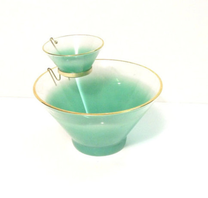 Vintage1960's  Blendo Chip and Dip Bowl Set by MrsRekamepip | Kitsch | Scoop.it