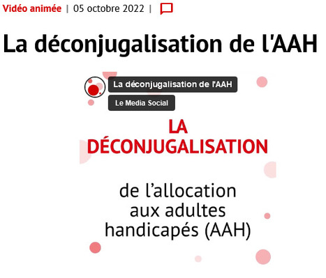 La déconjugalisation de l'AAH | Actualités du travail social | Scoop.it