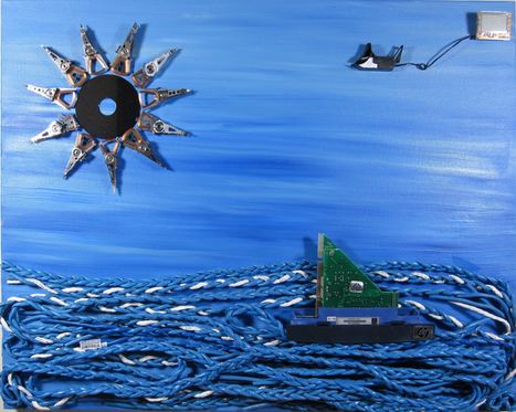 "Computer Parts" Art On Canvas | 1001 Recycling Ideas ! | Scoop.it