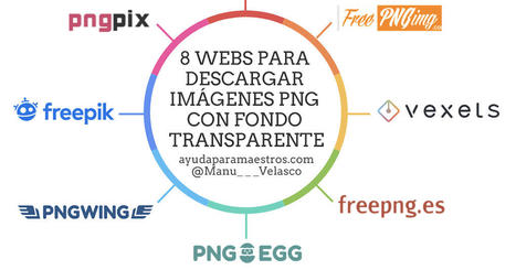 8 webs para descargar imágenes PNG con fondo transparente | TIC & Educación | Scoop.it