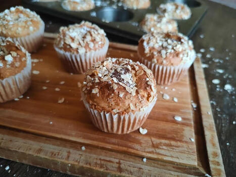 Muffin di avena, cannella e mela, fatto con latte condensato | La Cucina Italiana - De Italiaanse Keuken - The Italian Kitchen | Scoop.it