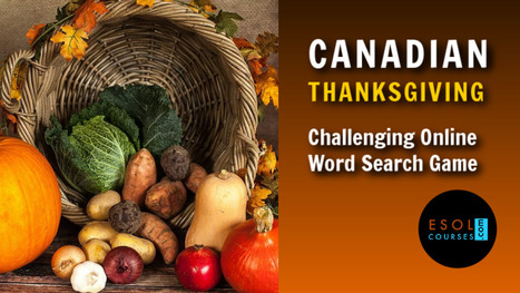 The Weekly Word Game - Canadian Thanksgiving (10/10) | Topical English Activities | Scoop.it