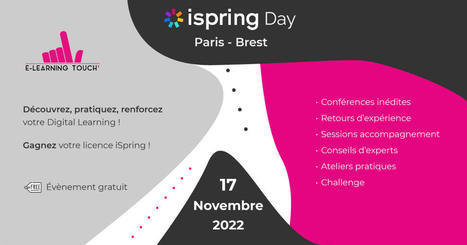 17/11/22 - Paris et Brest : E-learning Touch’, pratiquer et renforcer les compétences en Digital Learning | Formation : Innovations et EdTech | Scoop.it