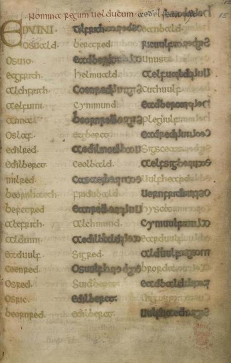The Durham Book of Life Online - Medieval and Earlier Manuscripts | Name News | Scoop.it