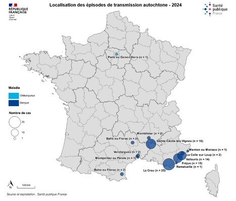 Chikungunya, dengue et zika en France hexagonale. Bilan 2024. | EntomoNews | Scoop.it