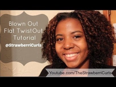 Natural Hair Tutorial Blownout Flat T