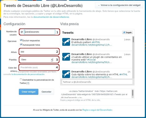 ¿Cómo conseguir, crear y utilizar el widget de Twitter? | Programación Web desde cero | Scoop.it