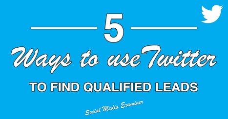 5 Ways to Find Leads and Customers on Twitter | Social Media Explorer | Public Relations & Social Marketing Insight | Scoop.it