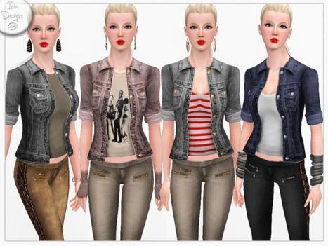 Icia23's ~Denim and Lace Set~ : GRATUIT pendant 24h sur TSR | Les Sims | Scoop.it