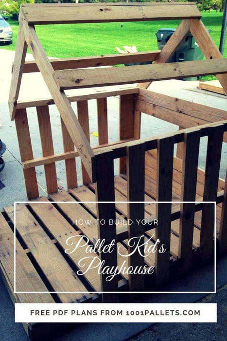 Easy Kid's Pallet Playhouse | 1001 Pallets ideas ! | Scoop.it