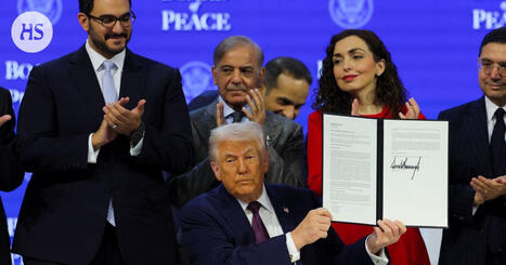 Trump is&auml;nn&ouml;i Davosissa &rdquo;rauhanneuvostonsa&rdquo; allekirjoitustilaisuutta | HS.fi | 1Uutiset - Lukemisen t&auml;hden | Scoop.it