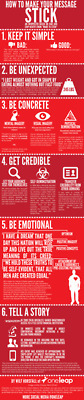 How To Make Your Message Stick Infographic | Public Relations & Social Marketing Insight | Scoop.it