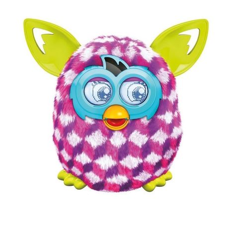 pink and white furby