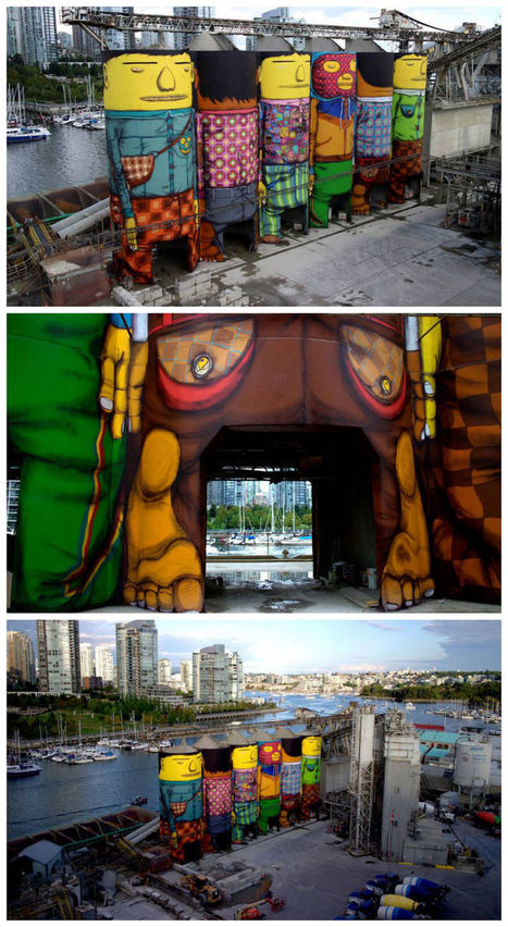 360 Mural on Six Giant Concrete Silos by OsGemeos | 1001 Creative ideas ! | Scoop.it