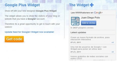 widgetsplus – Nueva forma de añadir un Widget de Google Plus en un sitio web | Aplicaciones y Herramientas . Software de Diseño | Scoop.it