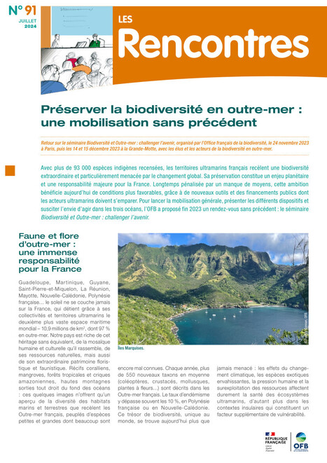 Préserver la biodiversité en outre-mer : une mobilisation sans précédent - Rencontres N°91 | ECOLOGIE - ENVIRONNEMENT | Scoop.it