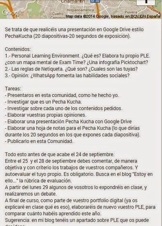 Pecha-Kucha + PLE + Netiqueta en una comunidad G+ . Evaluación inicial 4 ESO Informática | TIC & Educación | Scoop.it
