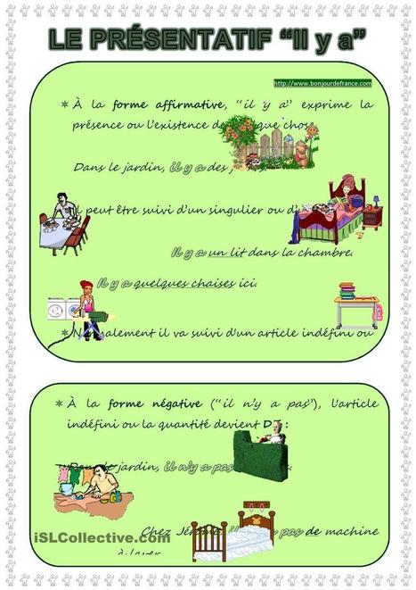 Le pr&eacute;sentatif "il y a" | Sites pour le Fran&ccedil;ais langue seconde | Scoop.it