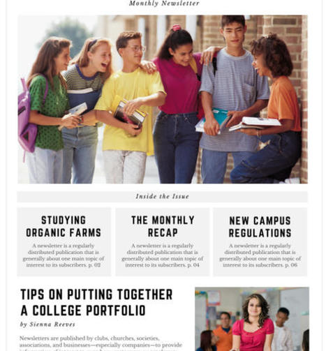 Create Beautiful Newsletters for Your Class Using These Editable Ready Made Templates via @Educatorstech | iGeneration - 21st Century Education (Pedagogy & Digital Innovation) | Scoop.it