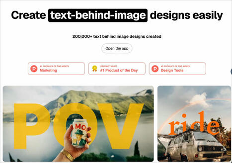 Text Behind Image : Insérez facilement du texte derrière une image | gpmt | Scoop.it
