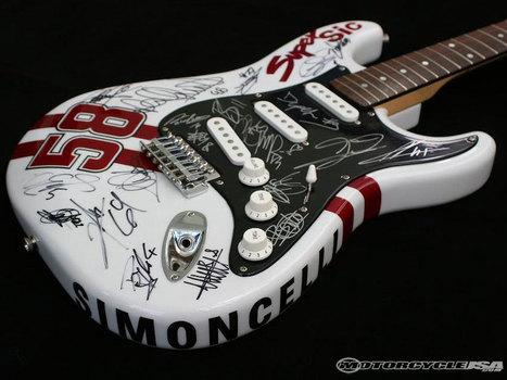 Simoncelli Foundation Ebay Guitar Auction | motorcycle-usa.com | Ductalk: What's Up In The World Of Ducati | Scoop.it