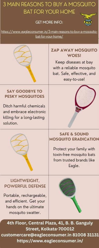 3 Main Reasons to Buy A Mosquito Bat for Your Home | Eagle Consumer Products | Scoop.it
