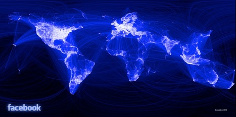 Map of the World Drawn Entirely Using Facebook Connections | Geekosystem - StumbleUpon | Maestr@s y redes de aprendizajeZ | Scoop.it