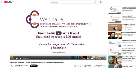 Cerner les composantes de l’innovation pédagogique - Innovation Pédagogique et transition | IA générative (IAg) et pédagogie | Scoop.it