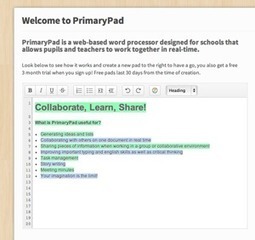 Un outil pour l'&eacute;criture collaborative &agrave; l'&eacute;cole | Courants technos | Scoop.it