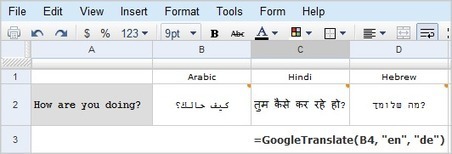 Traduire directement dans Excel depuis Google DOC | Getting Things Done | Scoop.it