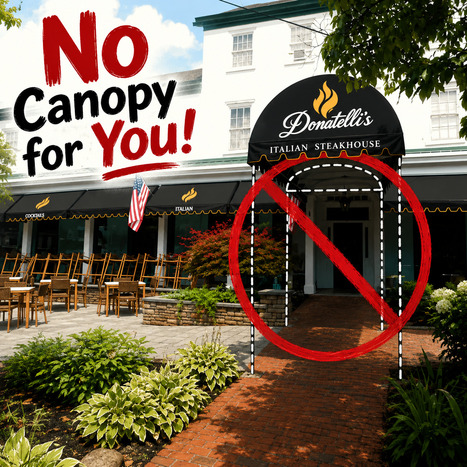 No Canopy For You! ...At New Brick Hotel Restaurant | Newtown News of Interest | Scoop.it