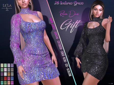 Ralma Dress Fatpack July 2022 Group Gift by Le&rsquo;La Design | Teleport Hub - Second Life Freebies | Second Life Freebies | Scoop.it