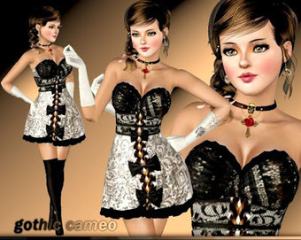MODERNTIMES SIMS3: GOTHIC DRESS CAMEO | Les Sims | Scoop.it