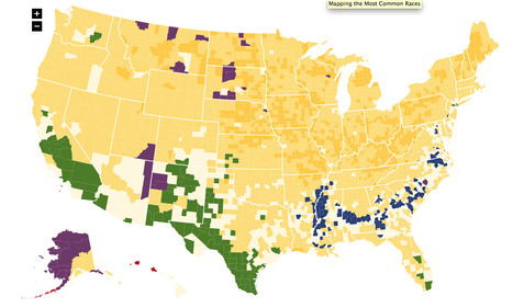 Mapping the Most Common Races | Journalisme graphique | Scoop.it