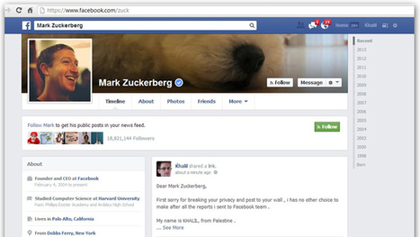 #Hacker posts #Facebook bug report on #Zuckerberg’s wall | Latest Social Media News | Scoop.it