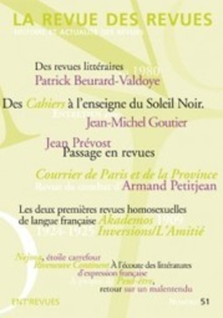 La Revue des revues n° 51 - Ent’revues | Revues | Scoop.it