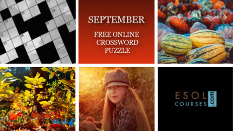 September - Easy ESL Crossword Puzzle | Topical English Activities | Scoop.it