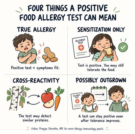 Not All Positive Food Allergy Tests Mean You're Allergic | Pragya Shrestha MD, FACAAI posted on the topic | Allergy (and clinical immunology) | Scoop.it