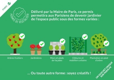 Paris propose un « permis de végétaliser » la ville aux habitants - Aménagement | Nouveaux paradigmes | Scoop.it