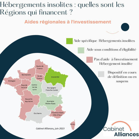 Les aides financières régionales pour les projets d’hébergements insolites | Cabinet Alliances | Scoop.it