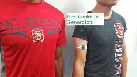 Tecnología wearable ligera convierte el calor corporal en electricidad  | tecno4 | Scoop.it