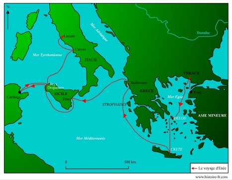 Le voyage d'Énée, des ruines de Troie jusqu'au Latium | Salvete discipuli | Scoop.it