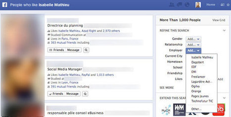 Facebook : 5 Utilisations du Graph Search pour votre Entreprise | e-Social + AI DL IoT | Scoop.it