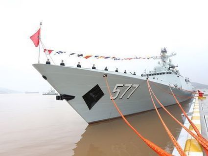 Une nouvelle frégate type 54A ASM modernisée mise en service dans la Flotte de mer de Chine orientale | Newsletter navale | Scoop.it