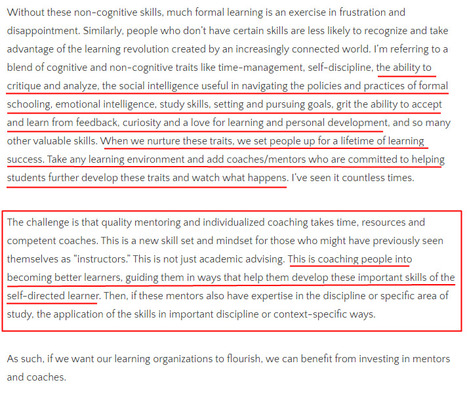 On Educational Coaching, Mentoring & High-Impact Learning | E-Learning-Inclusivo (Mashup) | Scoop.it
