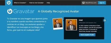 Cómo hacer tu propio avatar en Internet con Gravatar | TIC & Educación | Scoop.it