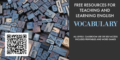 Free Resources for Teaching English Vocabulary | Free Teaching & Learning Resources for ELT | Scoop.it