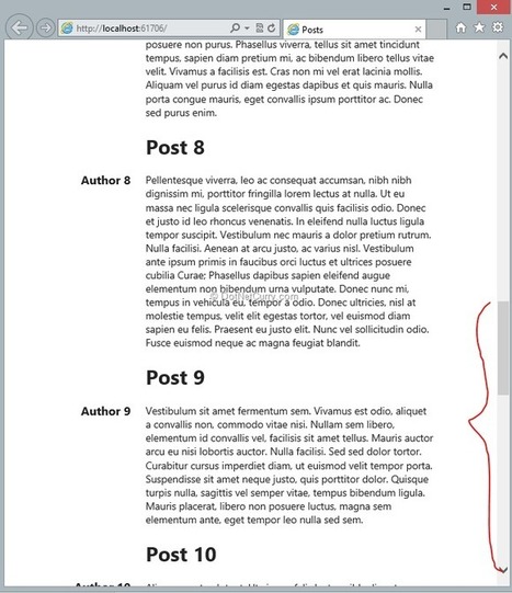 Infinite Scrolling Using ASP.NET Web API Data Service and KnockoutJS | JavaScript for Line of Business Applications | Scoop.it
