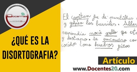 ¿QUÉ ES LA DISORTOGRAFIA? | DOCENTES 2.0 ~ Blog Docentes 2.0 | Educación, TIC y ecología | Scoop.it